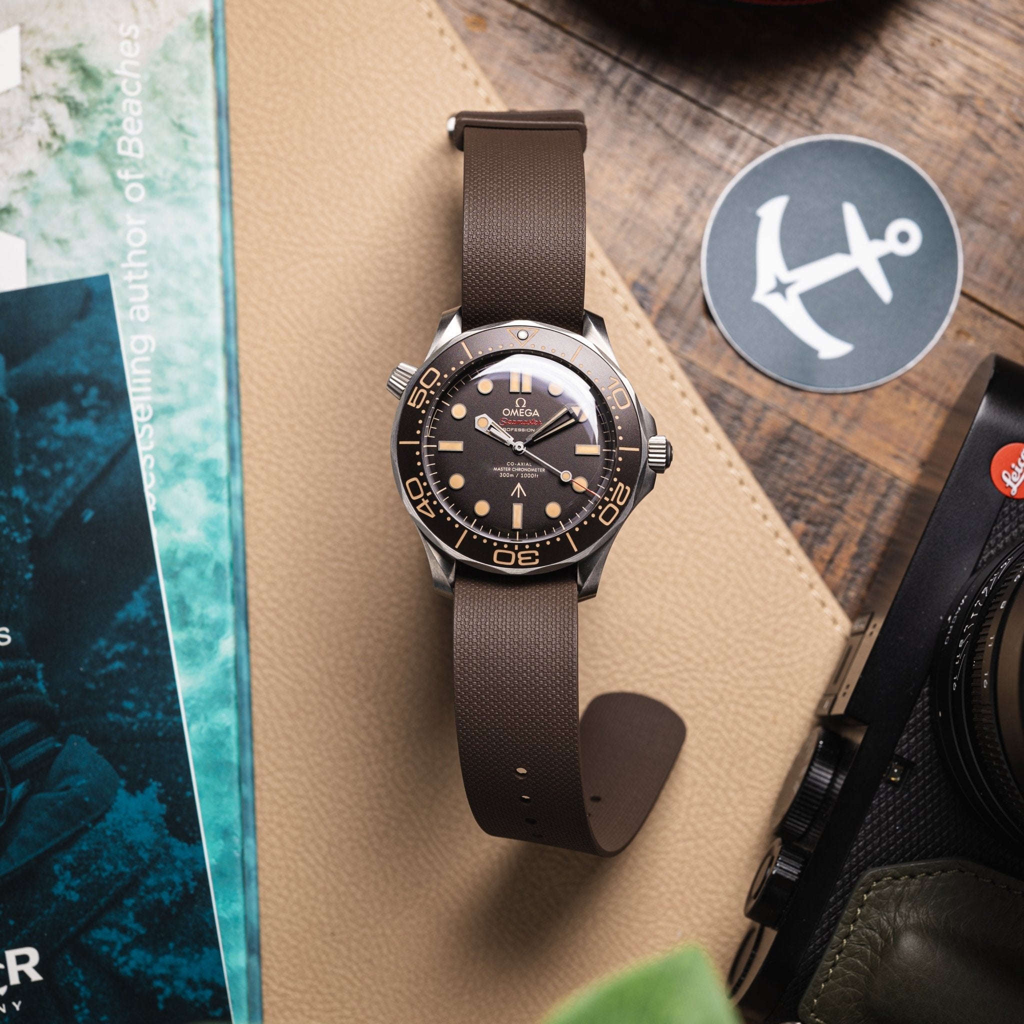 Single-Pass FKM Rubber Strap - Mahogany Brown – Anchor Strap Co.