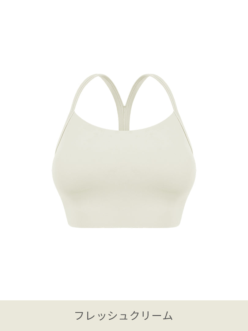 Airexpert Yバック クロップド スポーツブラ (パッド縫い付け) | andar