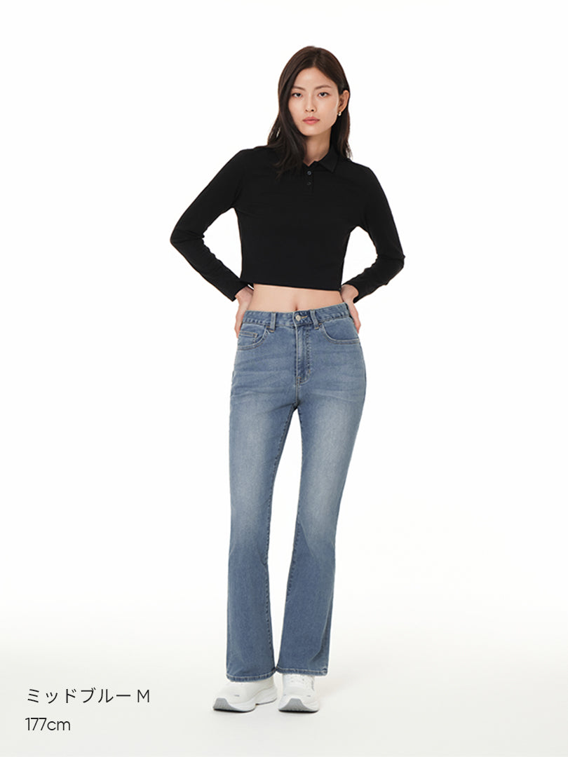 Airdenim 微起毛 ブーツカットジーンズ | andar JAPAN