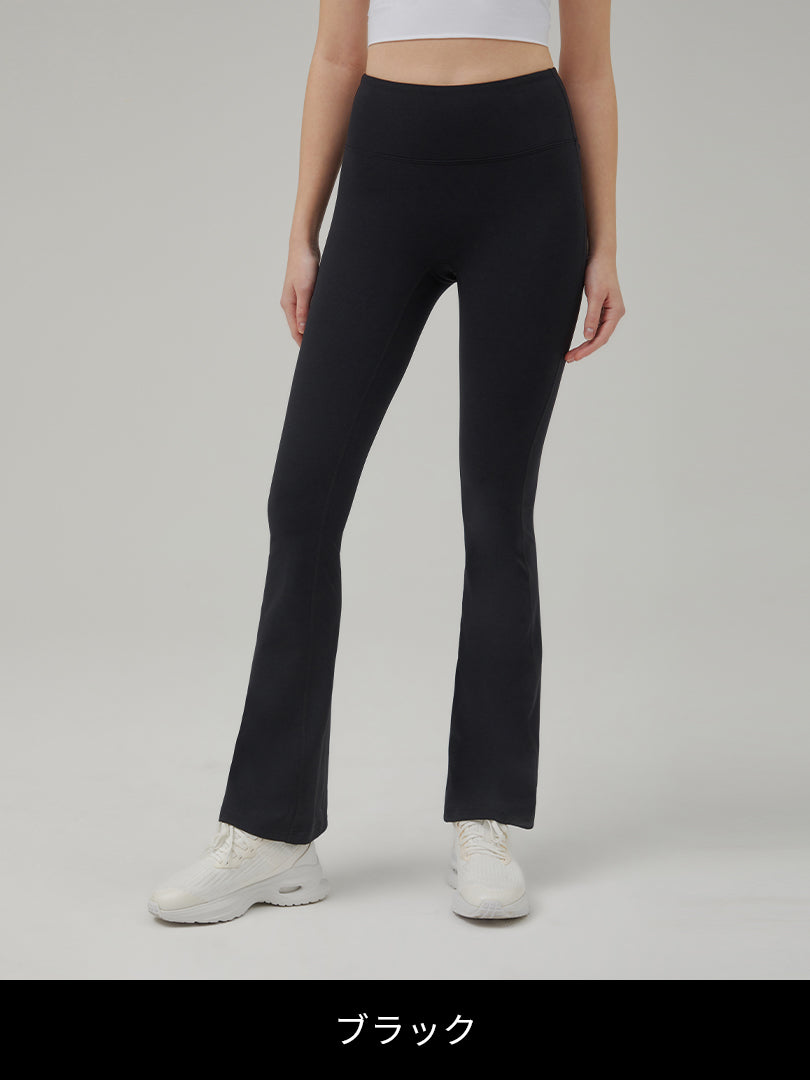 Airywin シャロン フレアレギンス (ブラック) | andar JAPAN