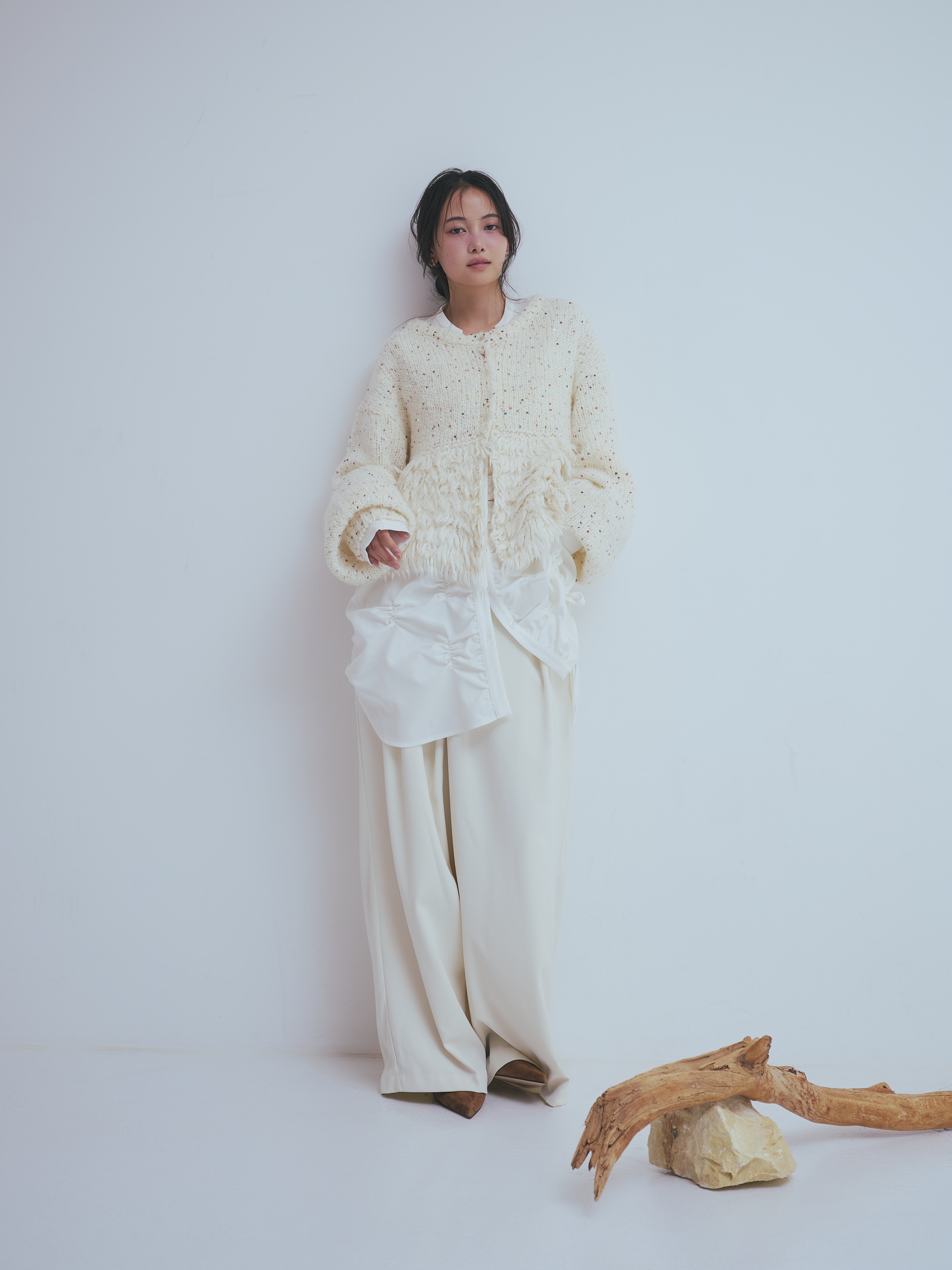 fringe design gritter knit – andequal