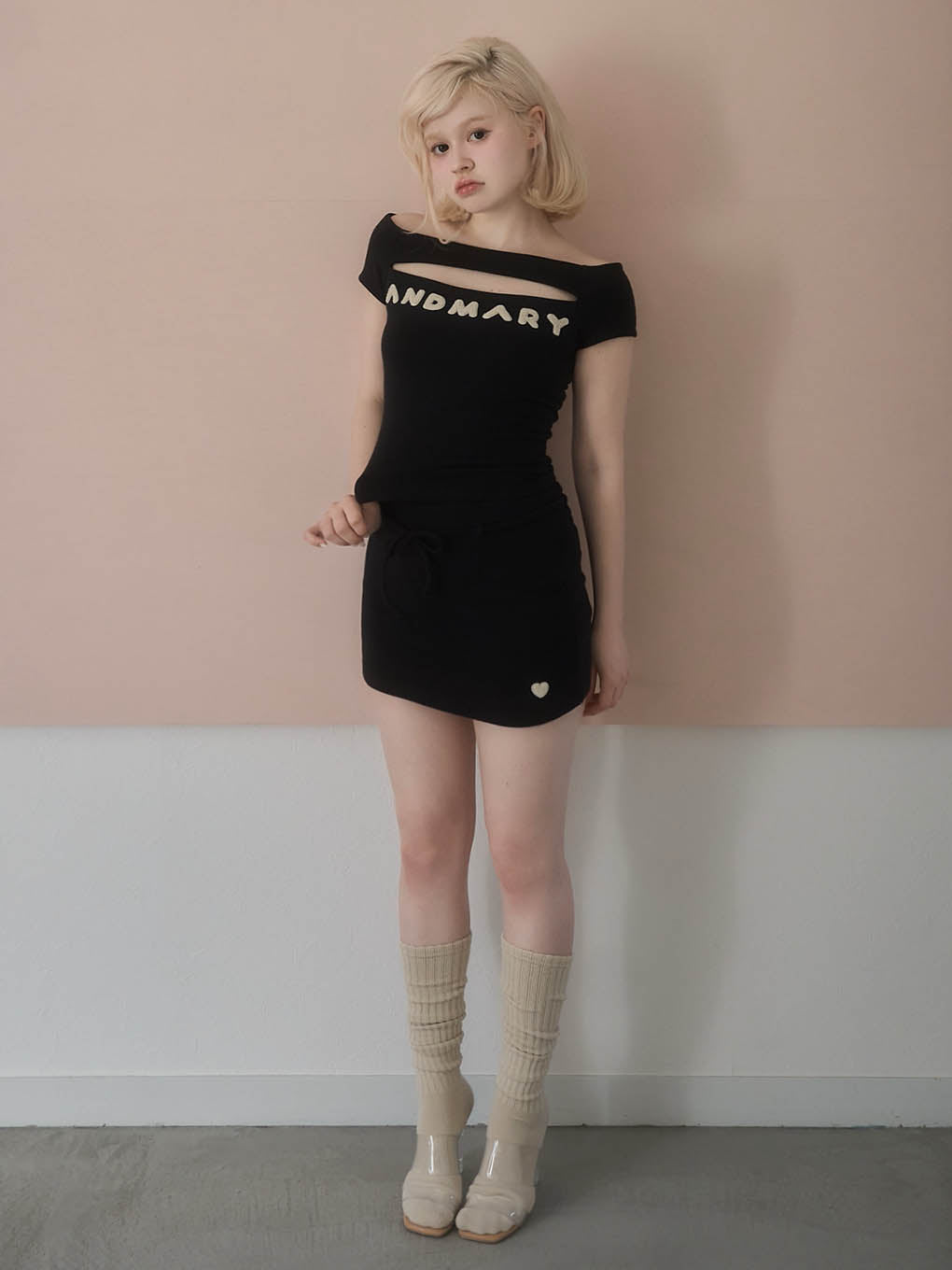 ANDMARY】Mary heart skirt