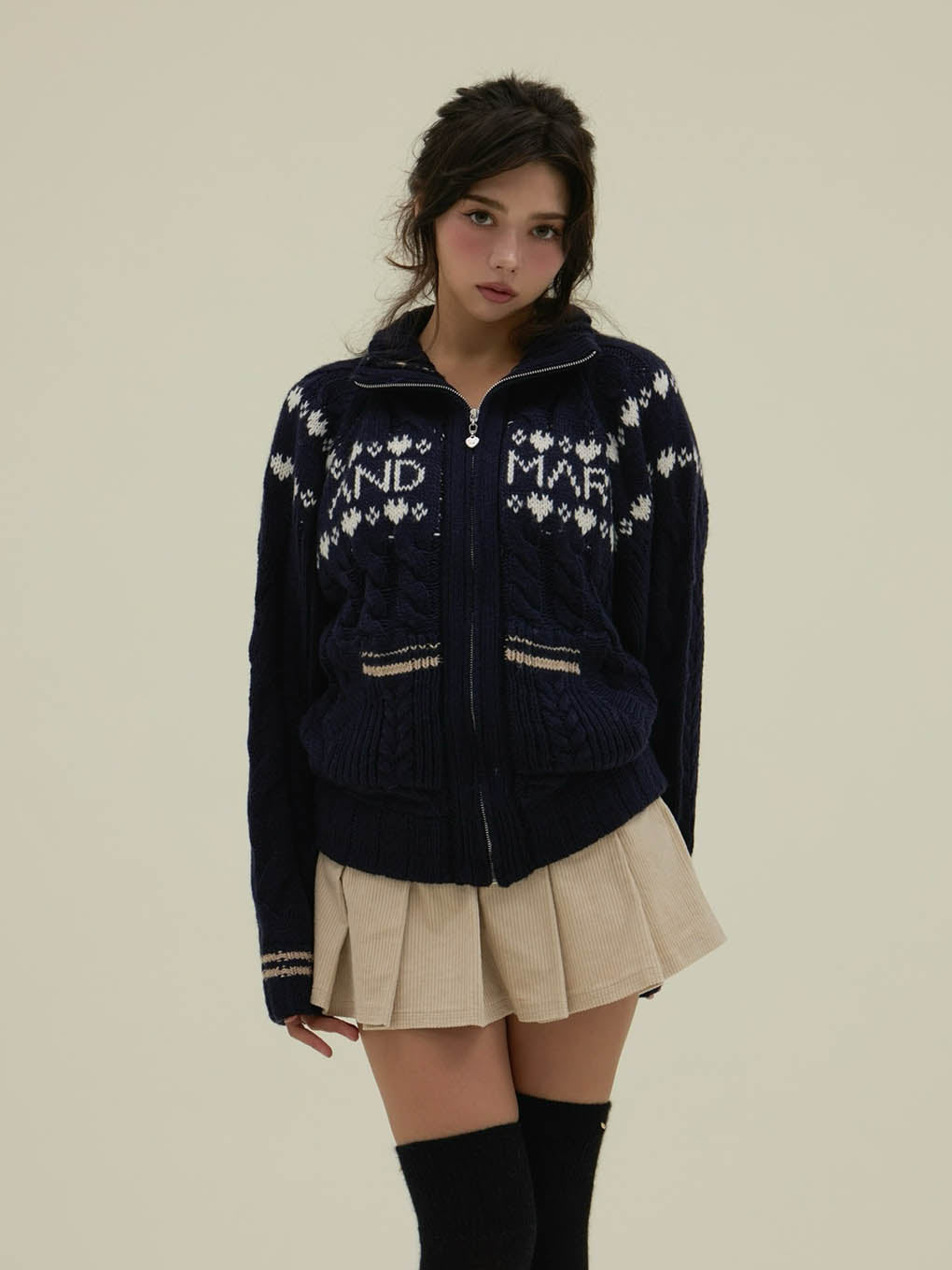 ANDMARY】Mary knit cowichan