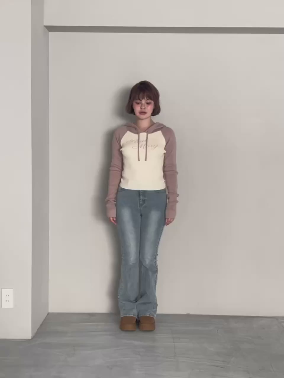 ANDMARY】Letter mary logo tops