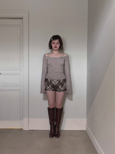 ANDMARY】Baby ribbon knit tops