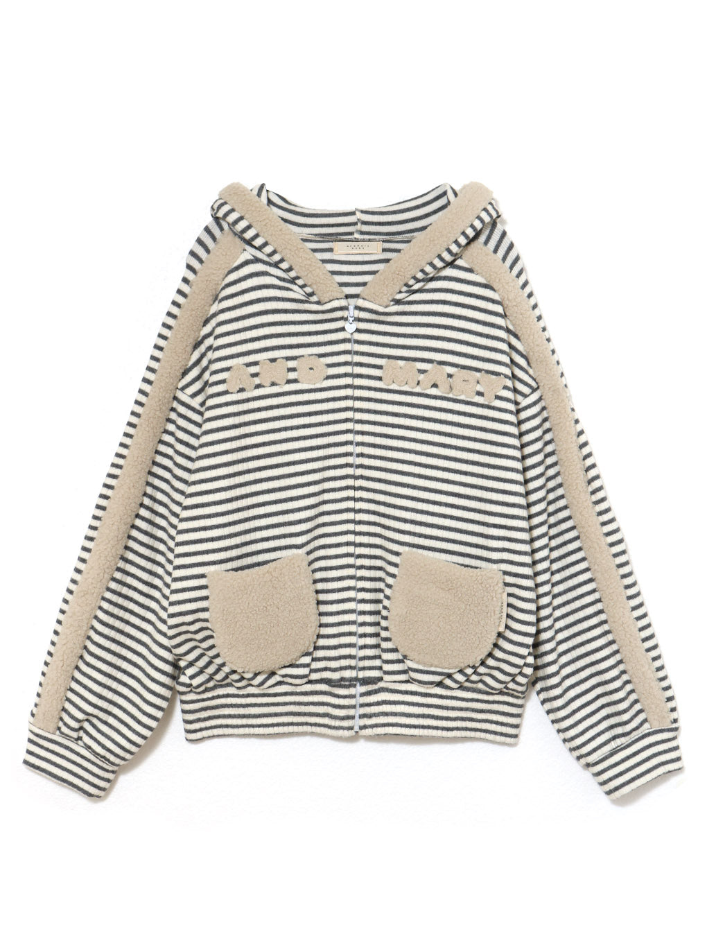 Merry border zip tops