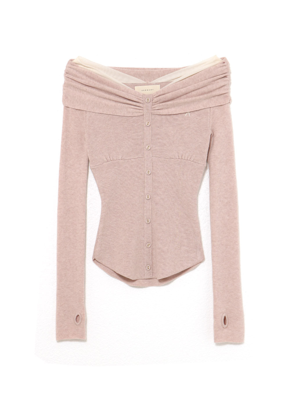ANDMARY】Shannon tulle knit tops
