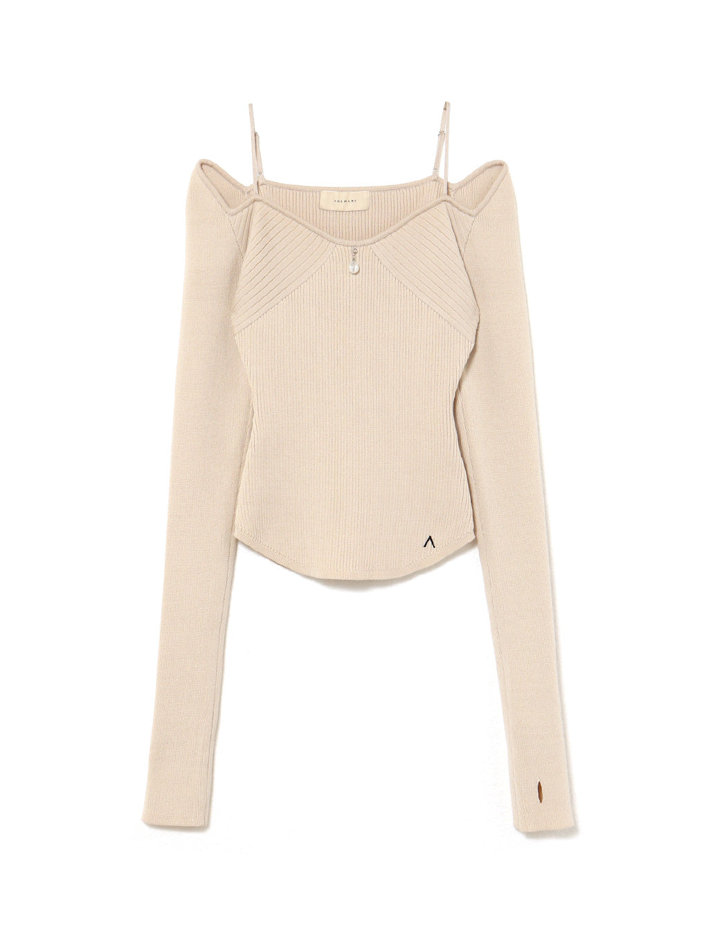 ANDMARY】Tear knit tops