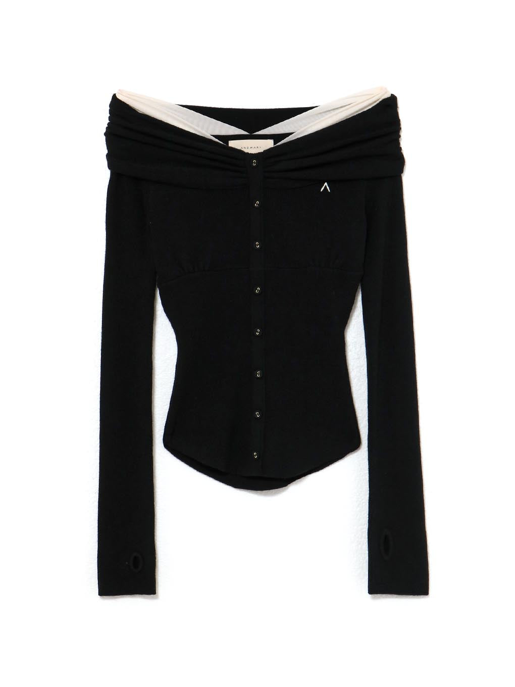 ANDMARY】Shannon tulle knit tops