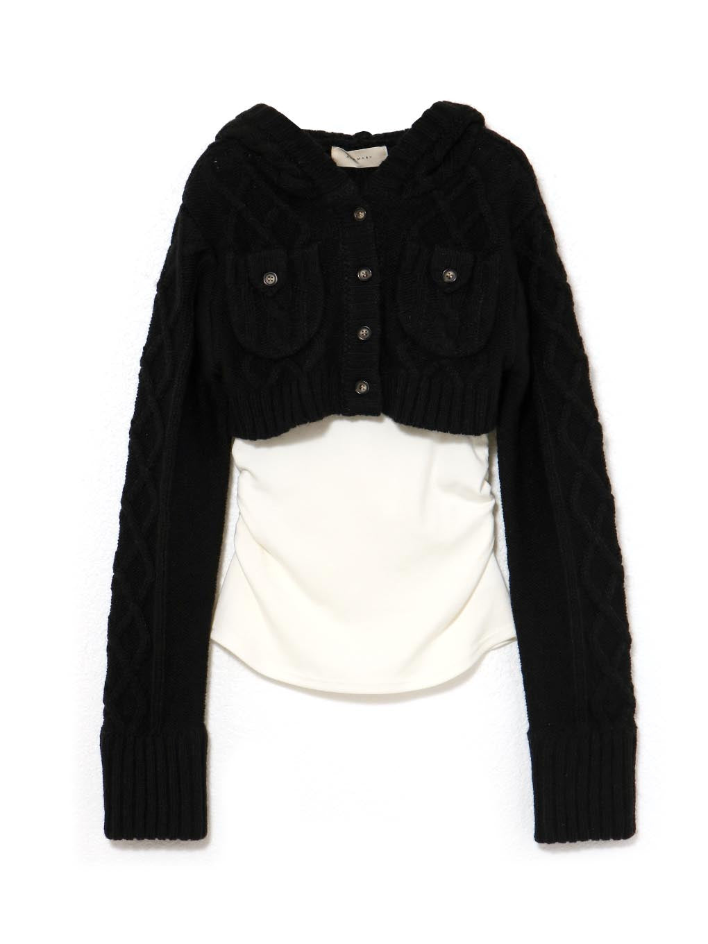 ANDMARY】Mary logo cable knit set