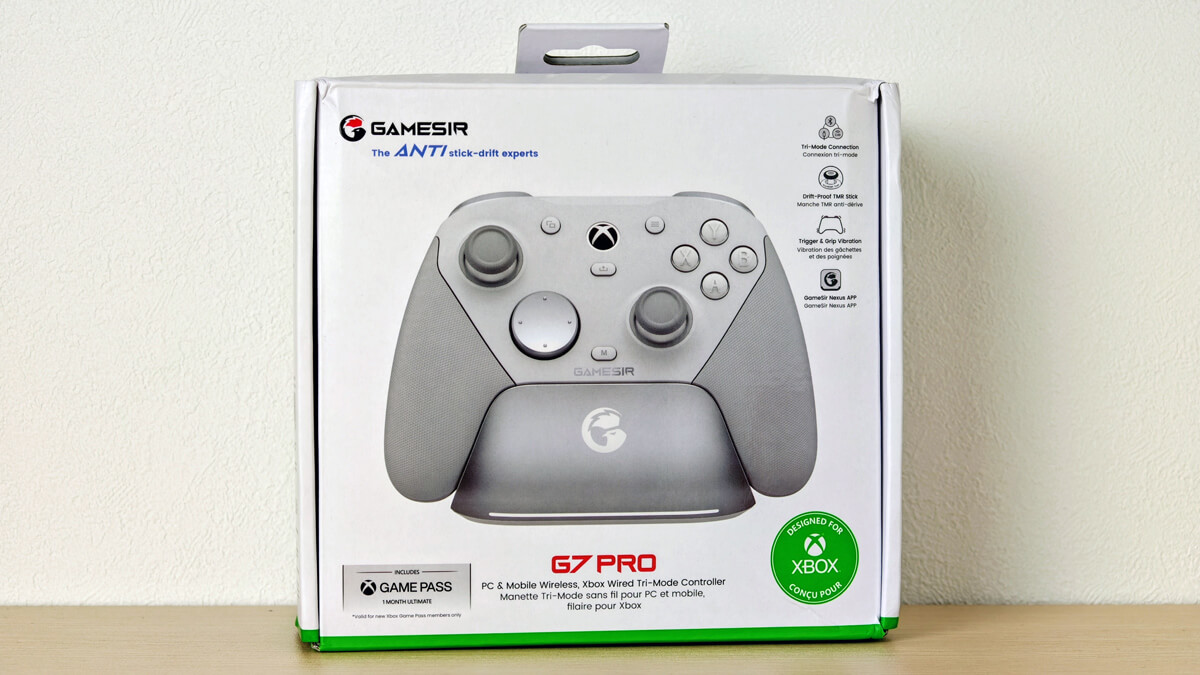 GameSir G7 Proレビュー：ドリフト防止スティック搭載、充電スタンド