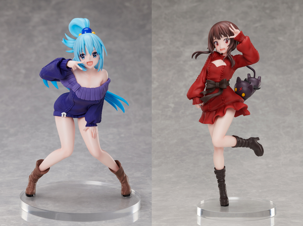 このすば！3」アクア＆めぐみん、“大胆露出ニット姿”でフィギュア化