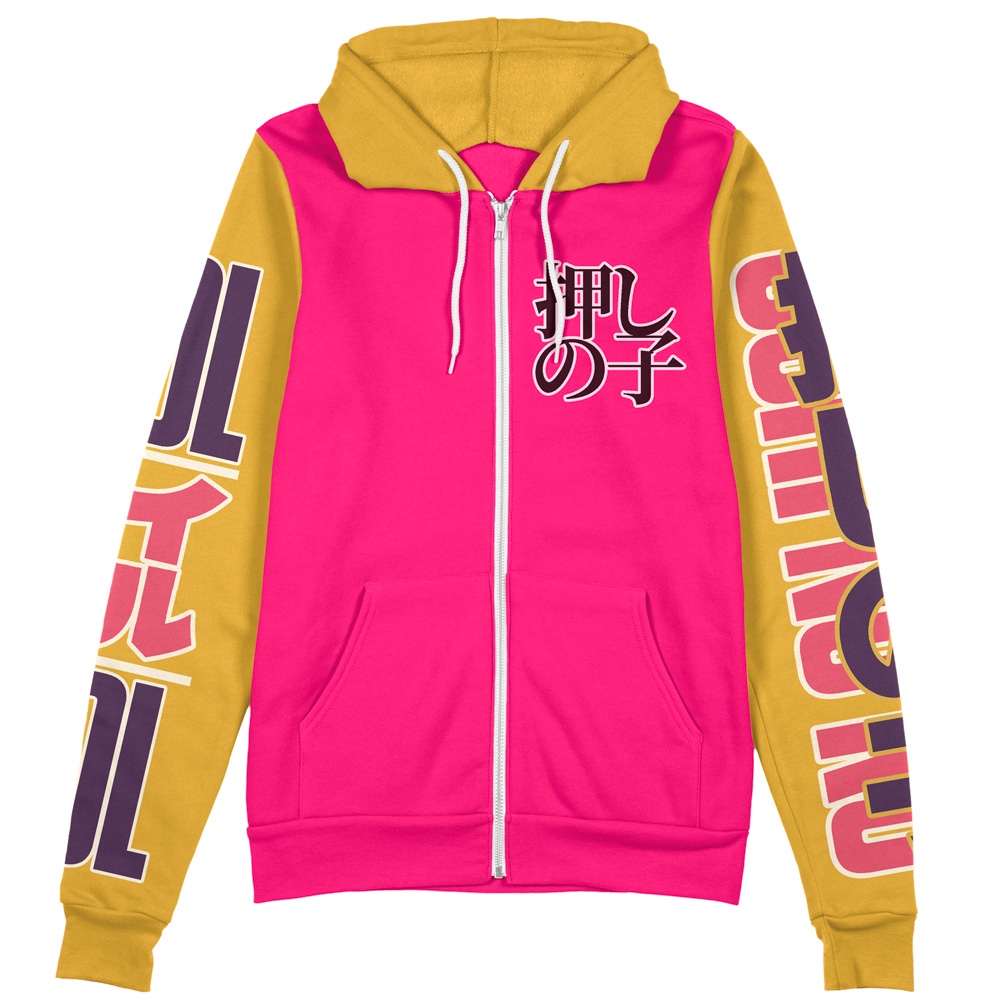 Ai Hoshino Oshi no Ko Streetwear Zip Hoodie Jacket | Anime Ape