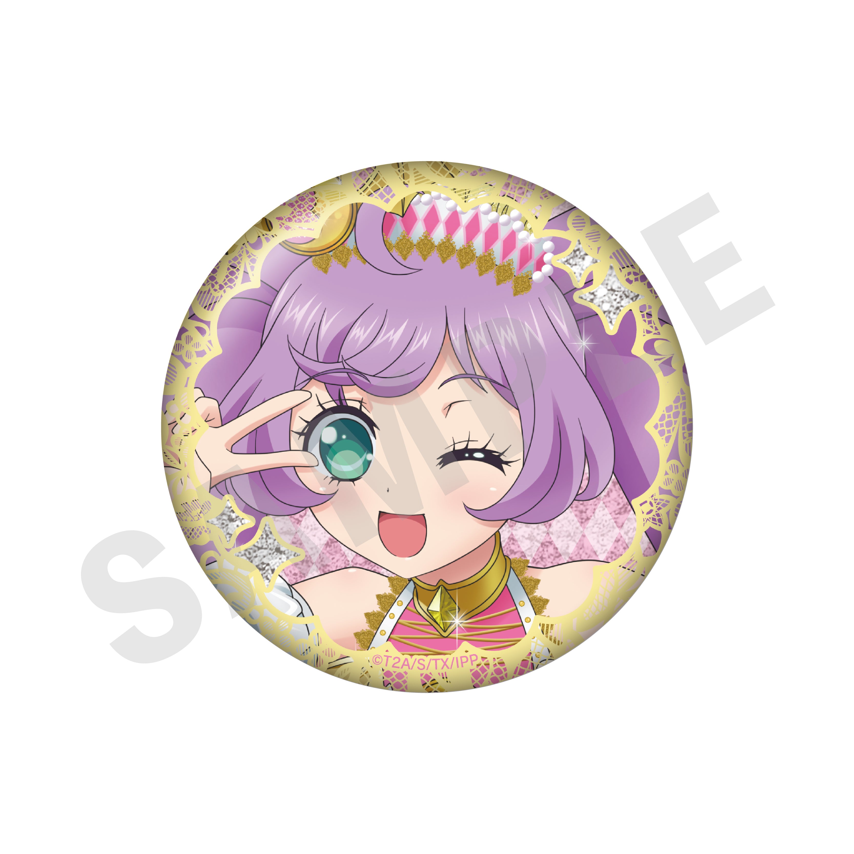 単品】「プリパラ」トレーディンググリッター缶バッジ（全10種