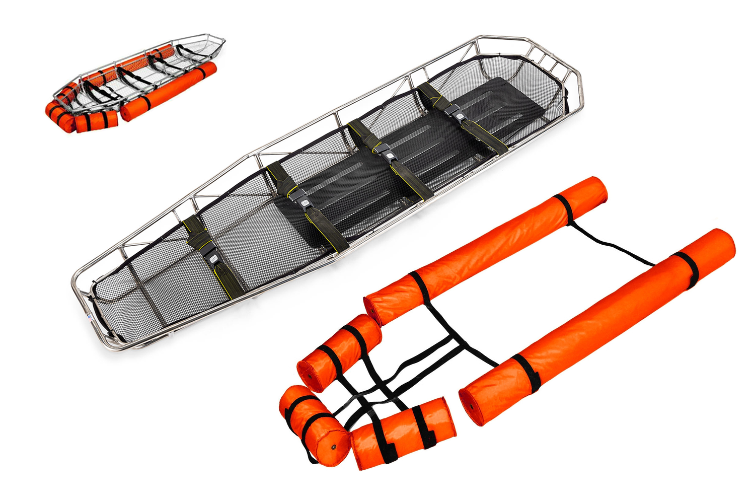 ANS 70 バスケットストレッチャー。ステンレス製の丈夫なバスケット