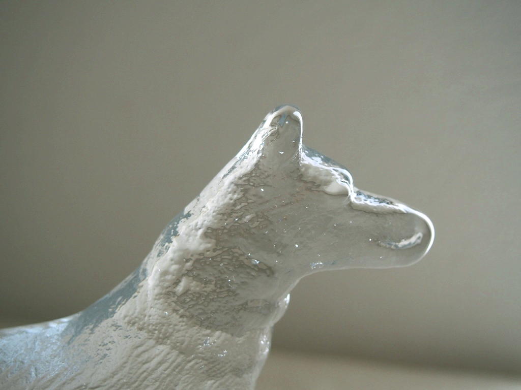 北欧ヴィンテージガラス KOSTA BODA Bertil Vallien クリスタルの犬の