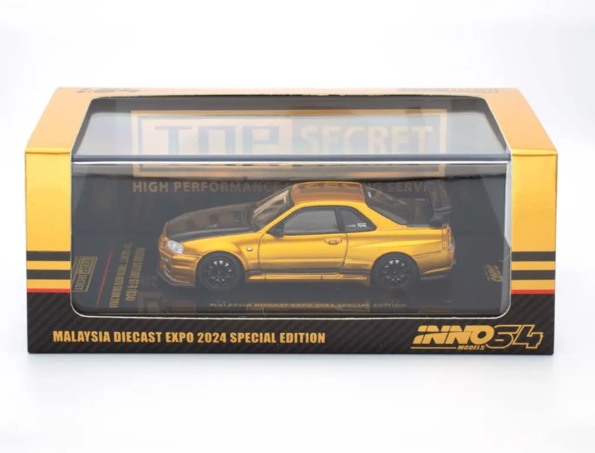 1:64 Nissan Skyline GT-R (R34) TOP SECRET -- Tokyo Auto Salon Gold --