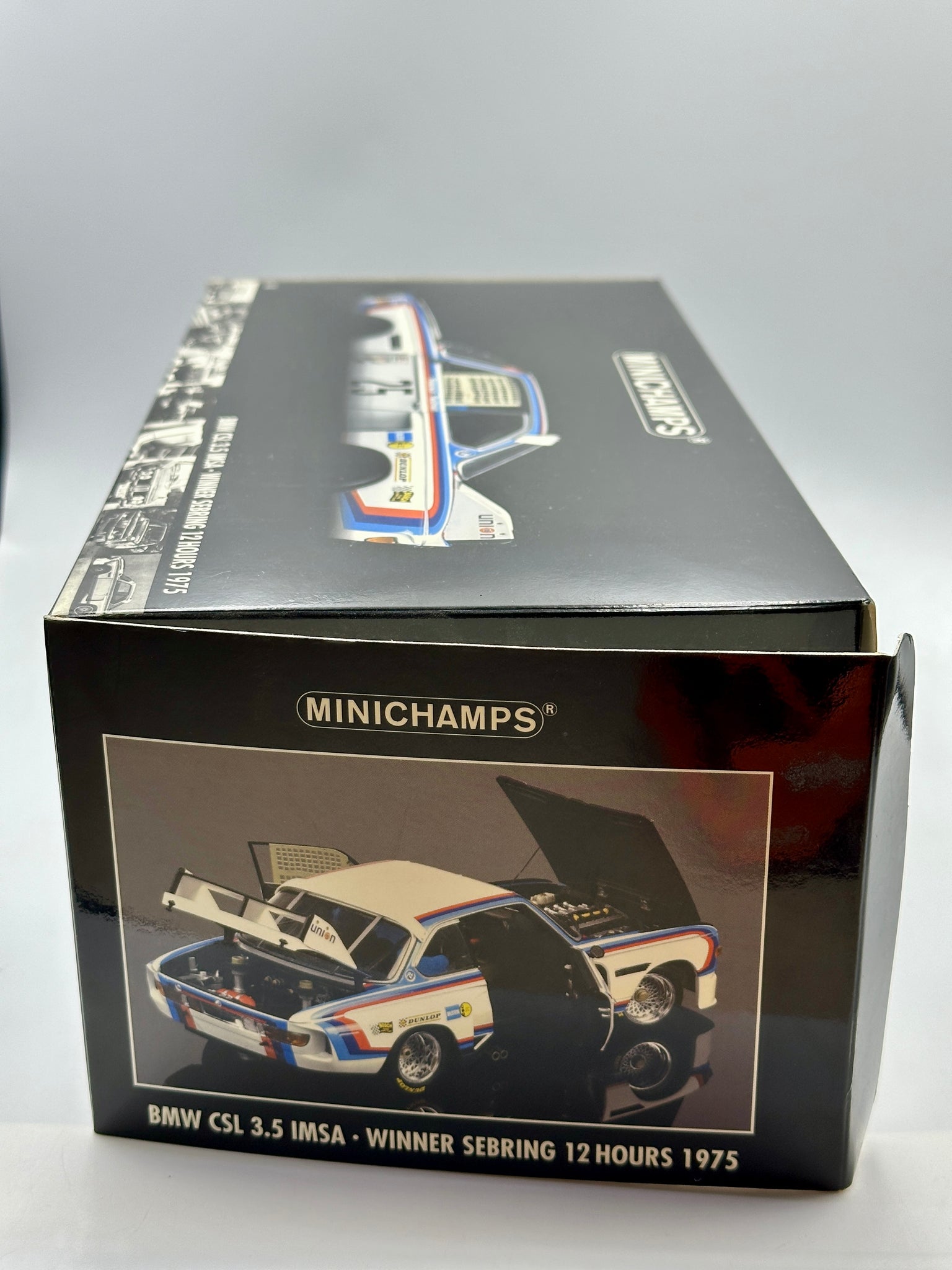 1:18 1975 Sebring 12 Hours Winner -- #25 BMW CSL 3.5 -- Minichamps