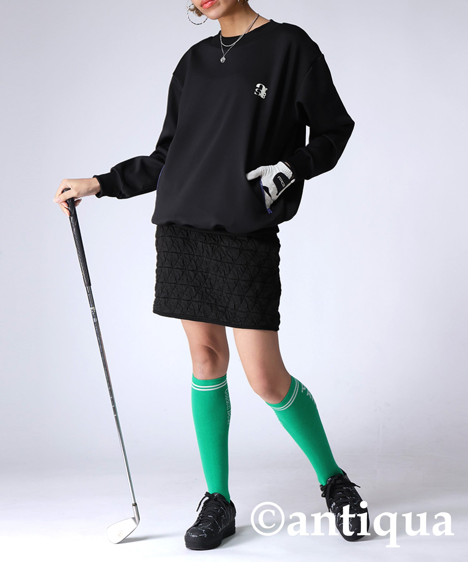 ANTIQUA GOLF×STCH Zip Pocket Tops Ladies | Japanese fashion brand