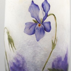 ドーム「スミレ文花瓶」《アンティックかとう》