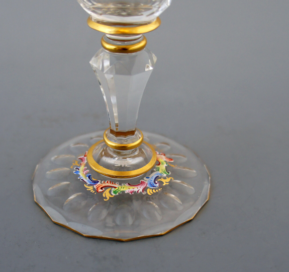 ロブマイヤー「エナメル彩ワイングラス」《アンティックかとう》