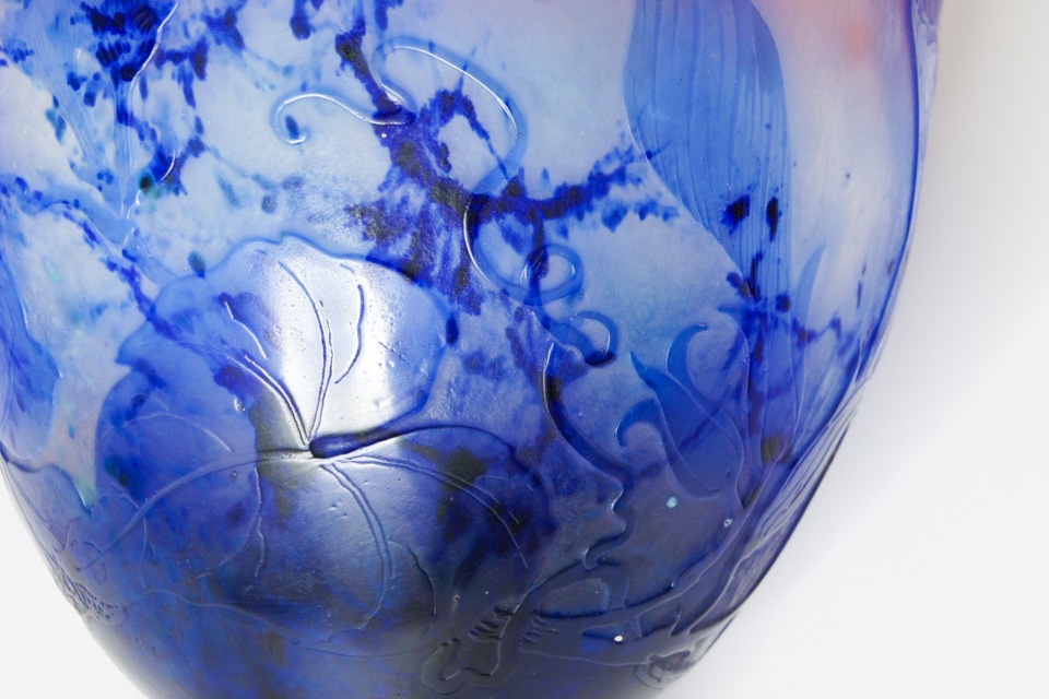 エミール・ガレ「朝顔文鉢」《アンティックかとう》