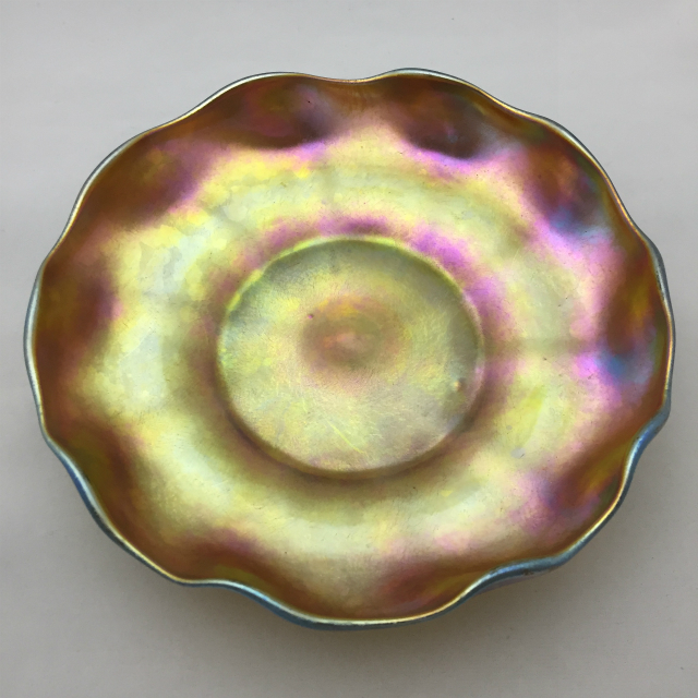 L.C.ティファニー「ボウル＆ソーサー」《アンティックかとう》