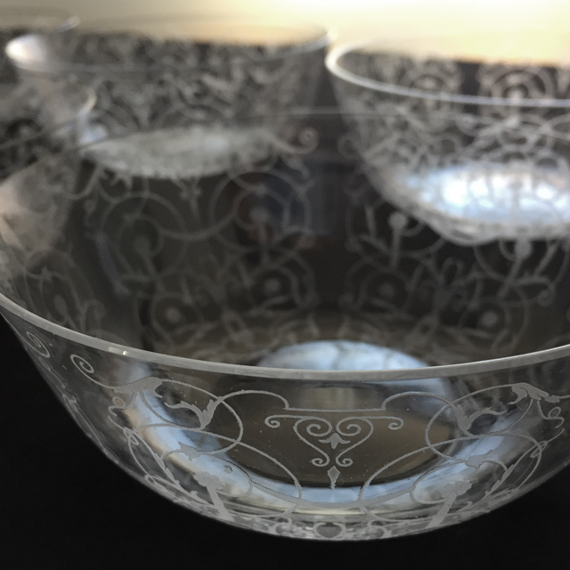 オールドバカラ「ミケランジェロ Michelangelo 小鉢 6客セット