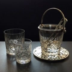 純銀/ガラス】ワイングラスコースター 6枚 スターリングシルバー Lunt