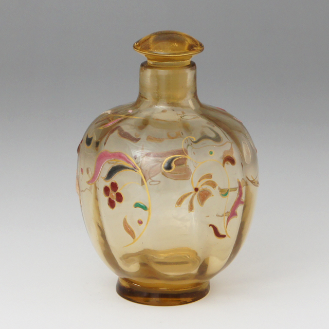 エミール・ガレ「小花文香水瓶」《アンティックかとう》