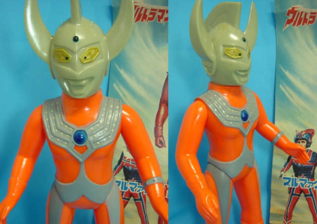 ウルトラマンタロウ ソフビ人形 ブルマァク 当時の台紙付き 【TO1206