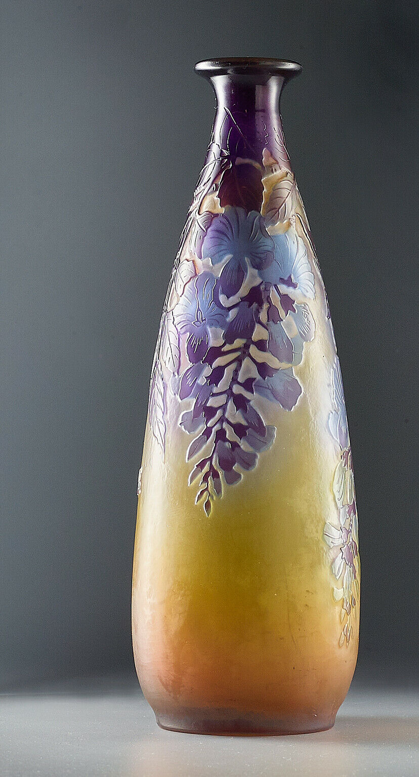 エミールガレ(GALLE) 藤の花の花瓶 – アンティークテーブルウェア