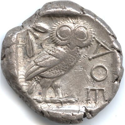 アテネのテトラドラクマ銀貨【古代ギリシャ】 - のんびりアンティーク
