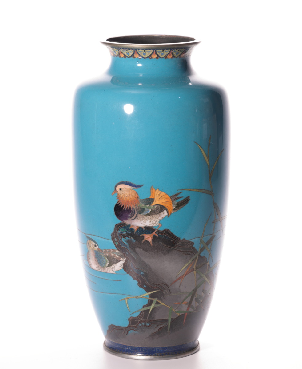 七宝焼 花文 花瓶 M 9797A 七宝焼 花文 花瓶 M 9797A - メルカリ