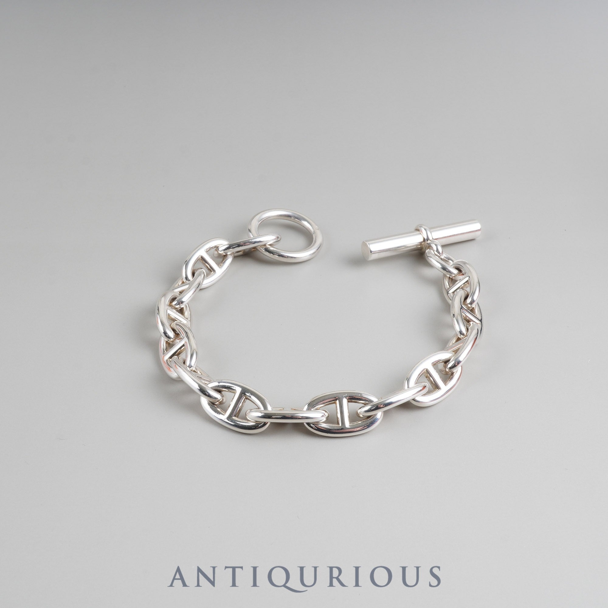 エルメス ブレスレット シェーヌダンクル GM 14コマ SV925 箱 保証書