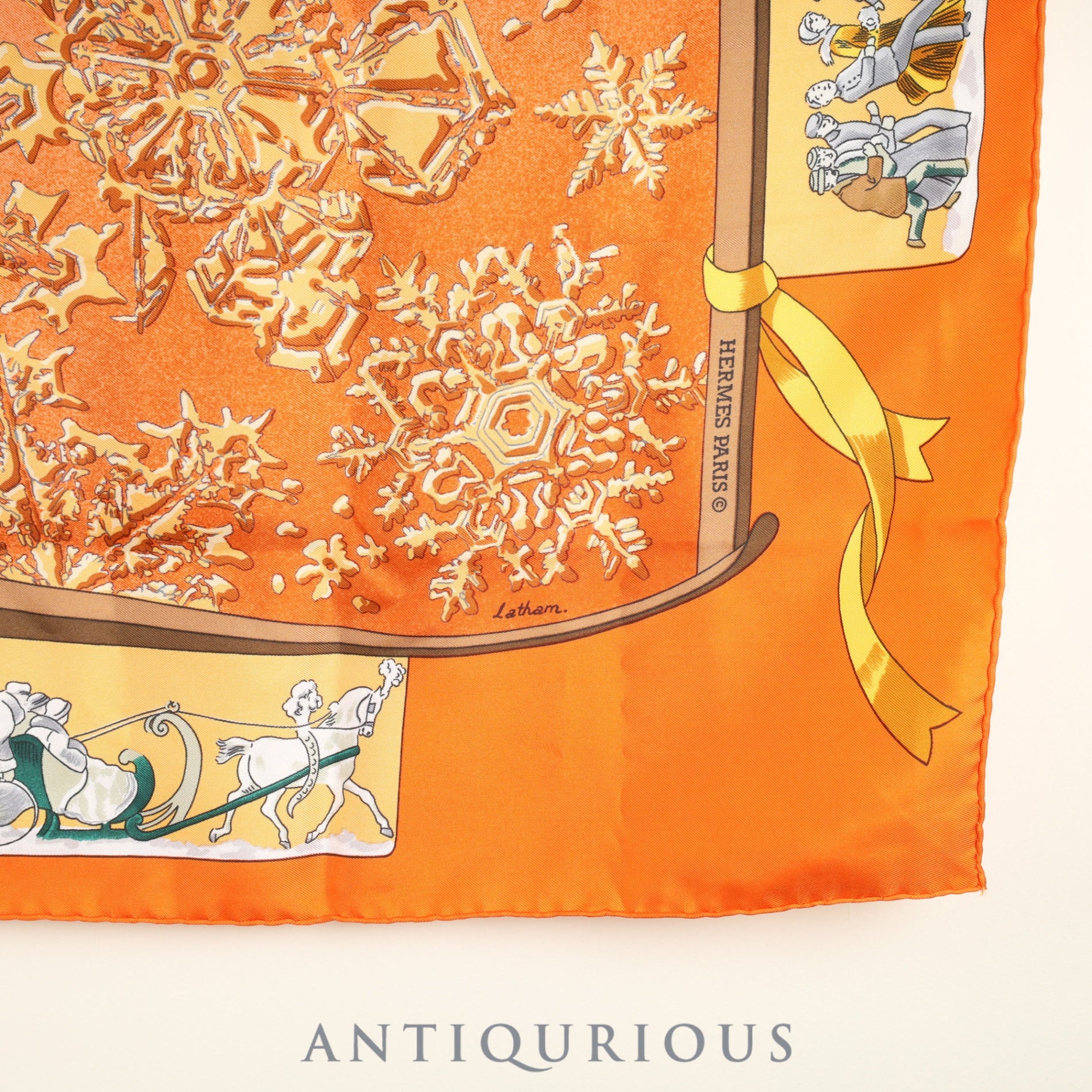 エルメス スカーフ カレ90 去年の雪 SILK100% | 東京銀座の