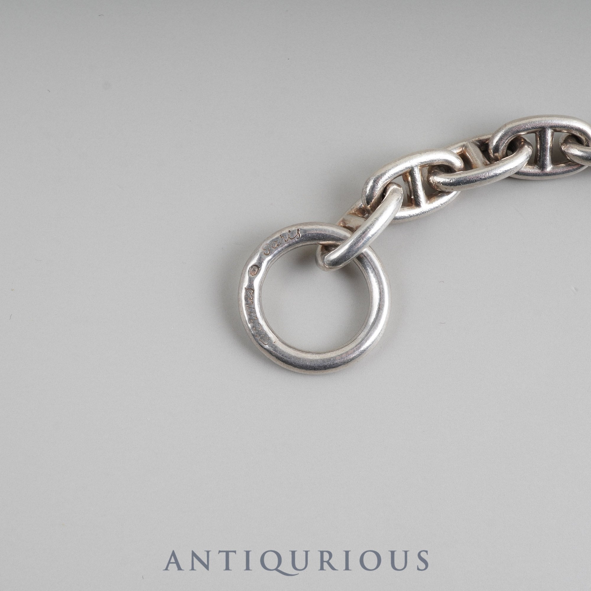 エルメス ブレスレット シェーヌダンクル MM 16コマ SV925 筆記体