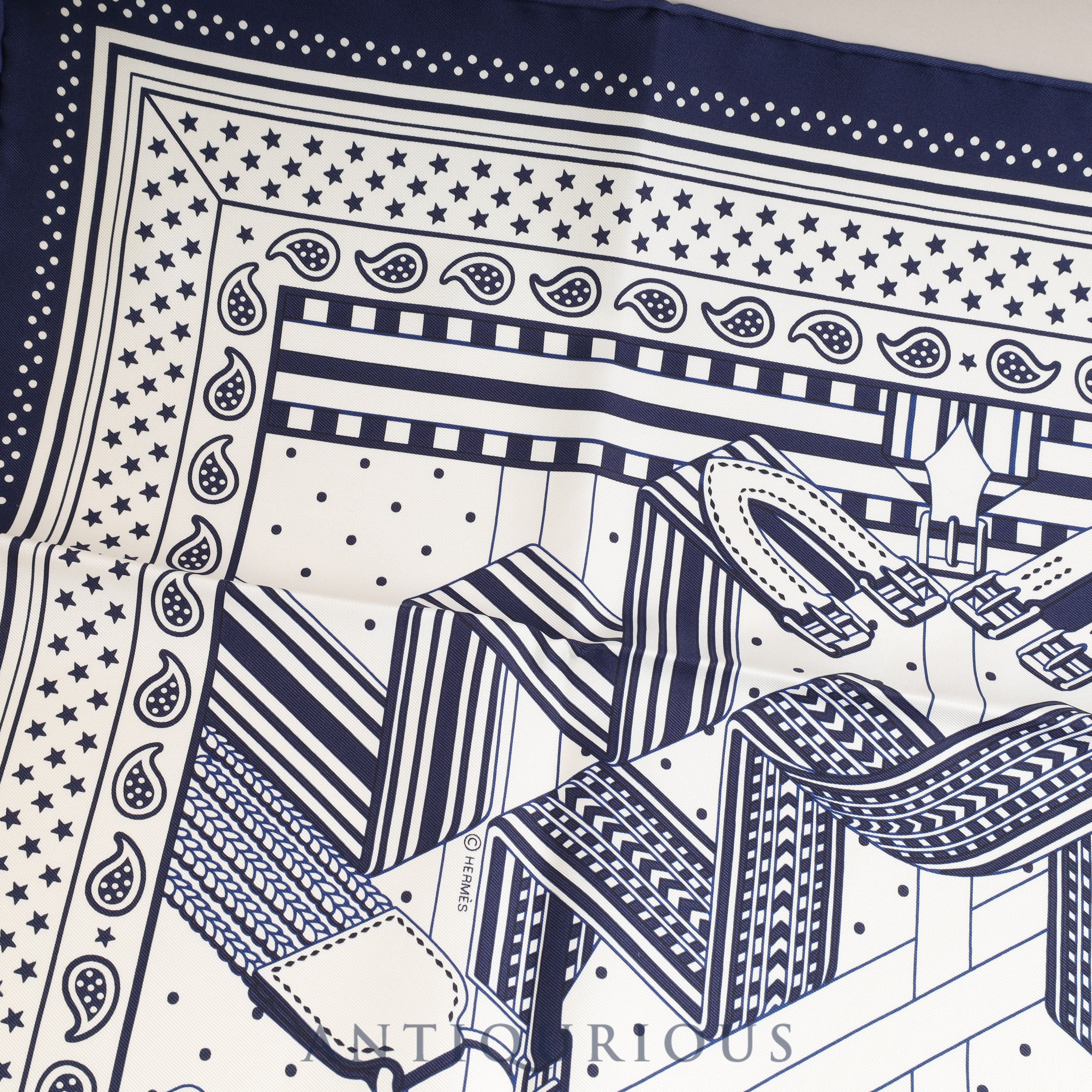 エルメス スカーフ カレ55 ジグザグのサングル | 東京銀座の