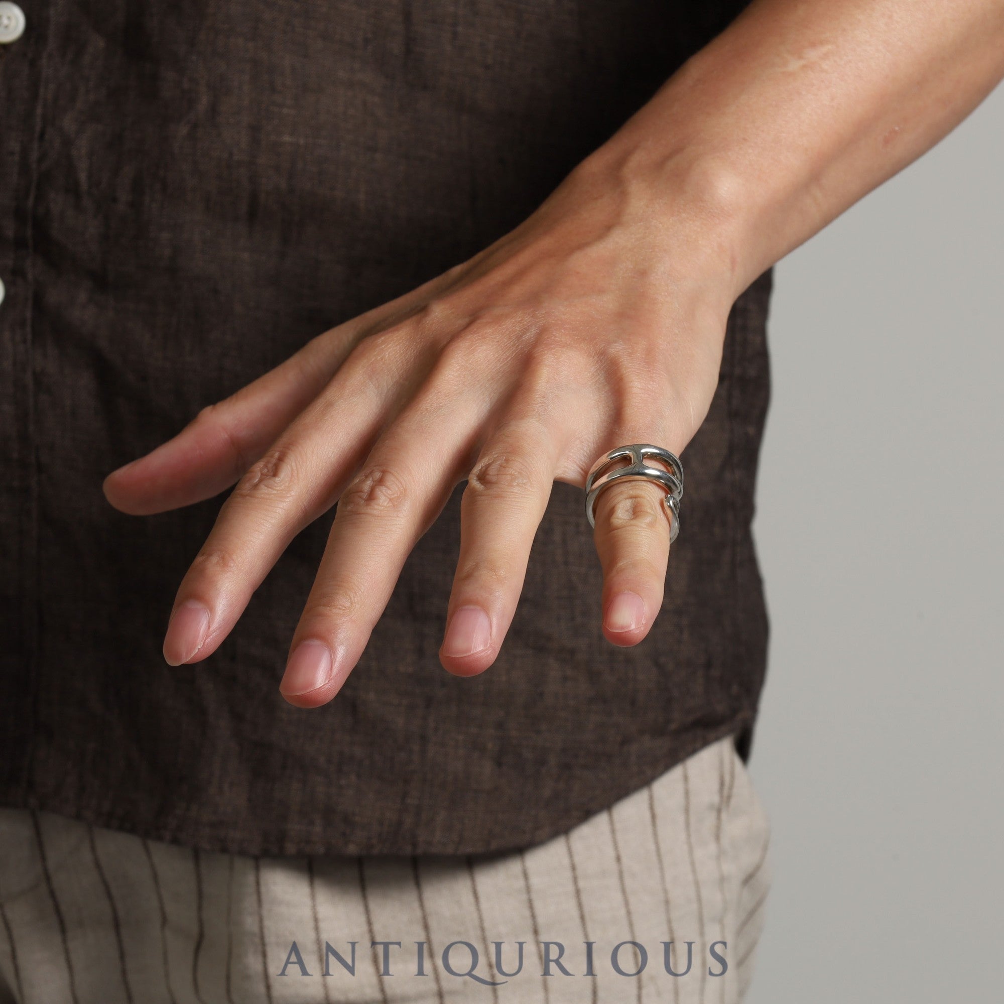 エルメス リング シェーヌダンクル ツイスト スモール SV925 #52