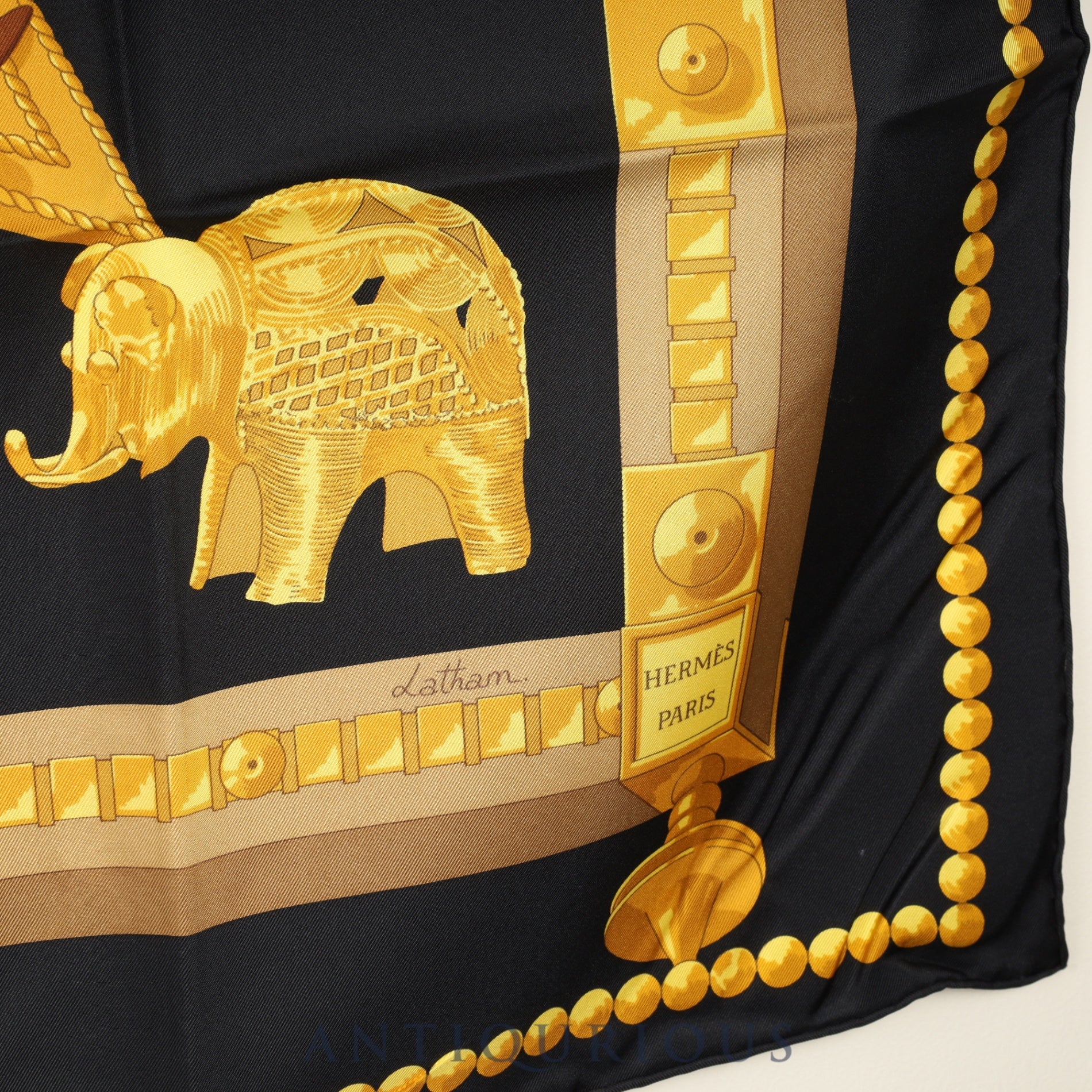 エルメス スカーフ カレ90 アフリカのスプーン SILK100% 箱 | 東京銀座