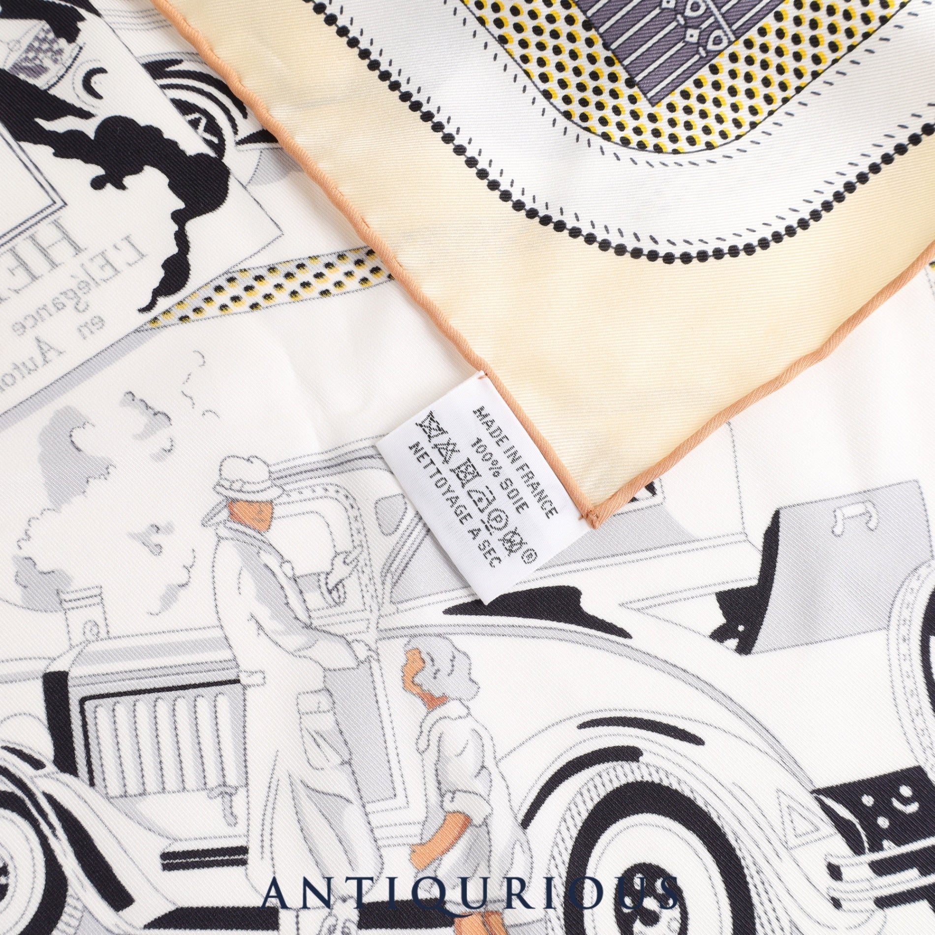 エルメス スカーフ カレ70 自動車の快適 SILK100% | 東京銀座の