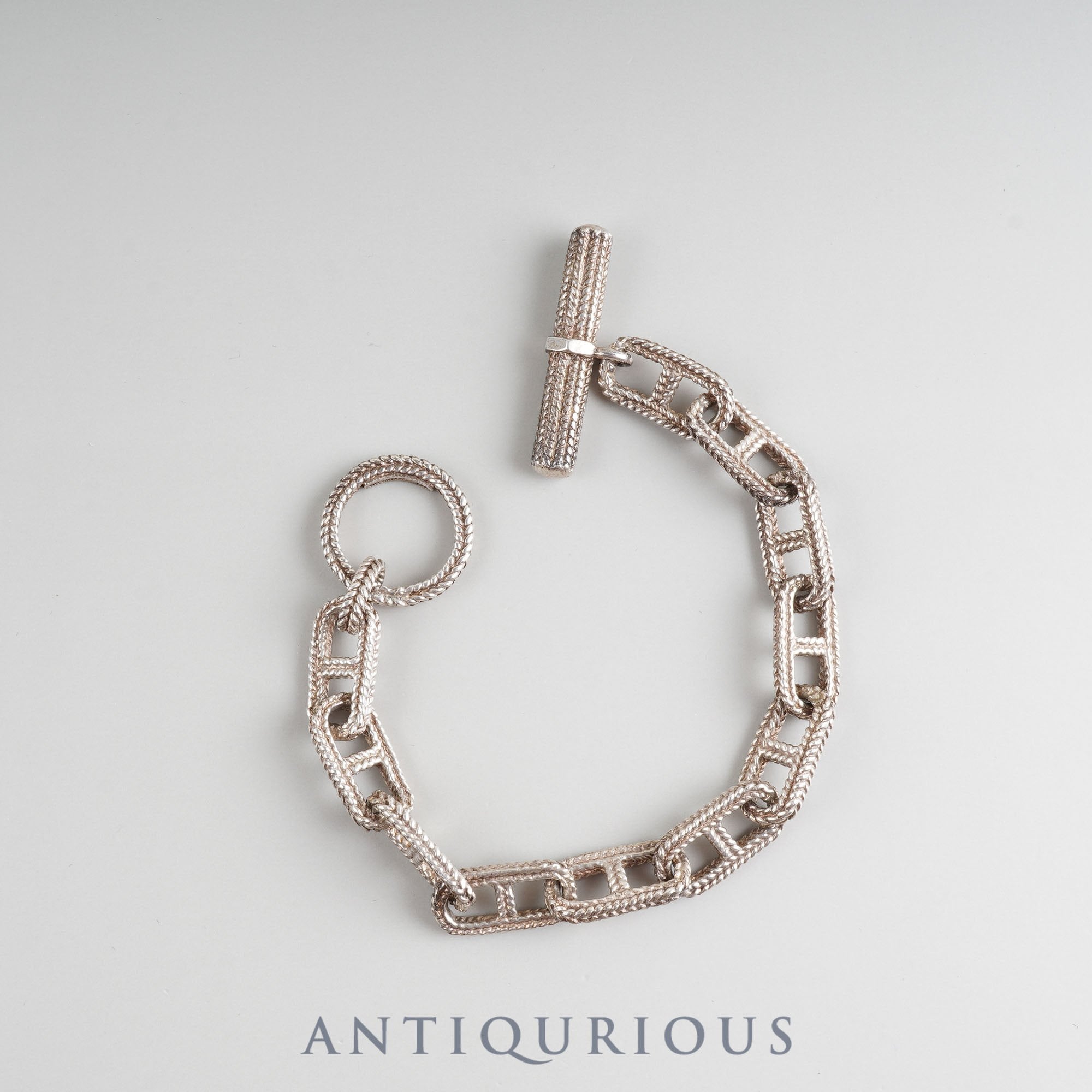 ティファニー ブレスレット テクスチャード アンカーチェーン トグル