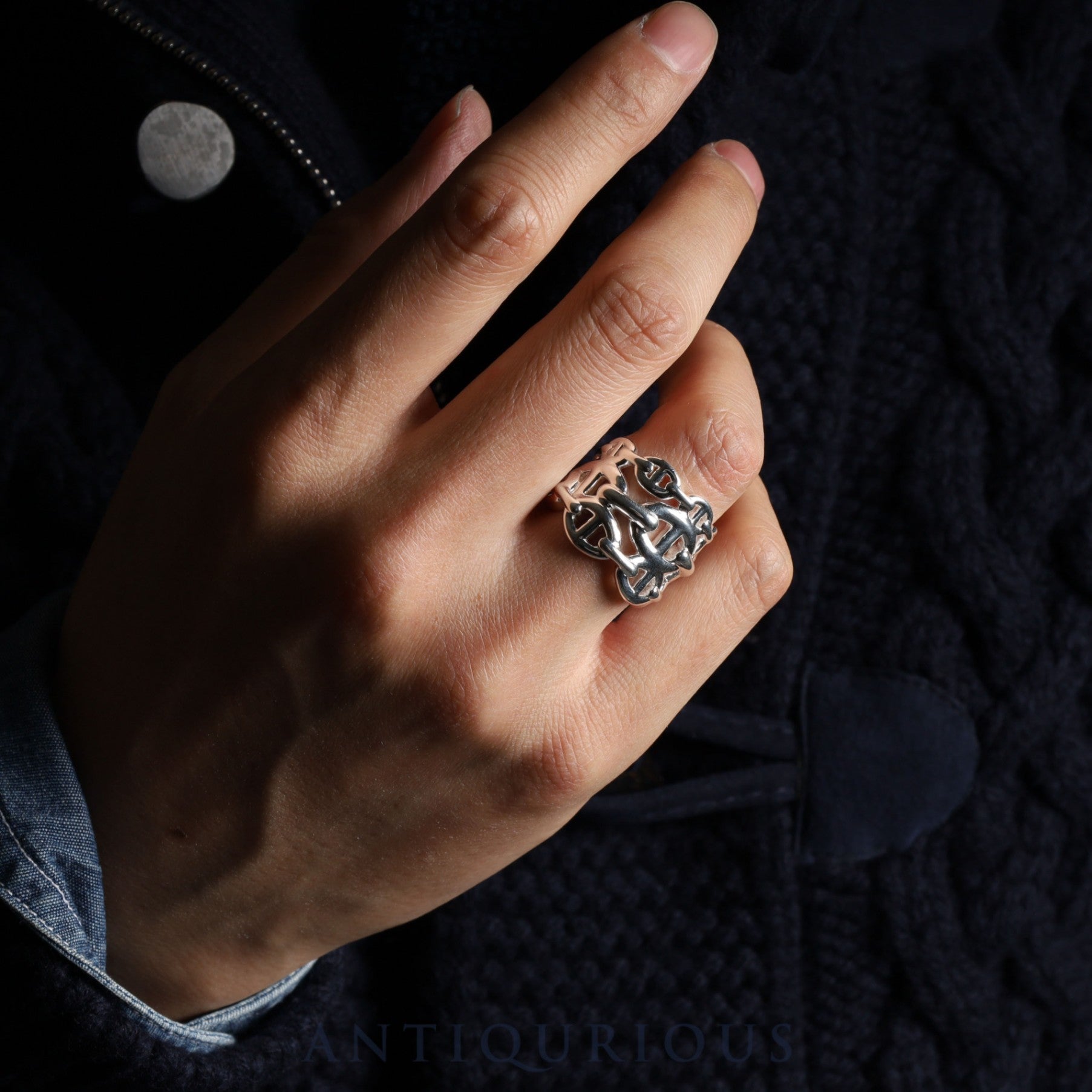 エルメス リング シェーヌダンクル アンシェネ GM #55 SV925 箱 | 東京