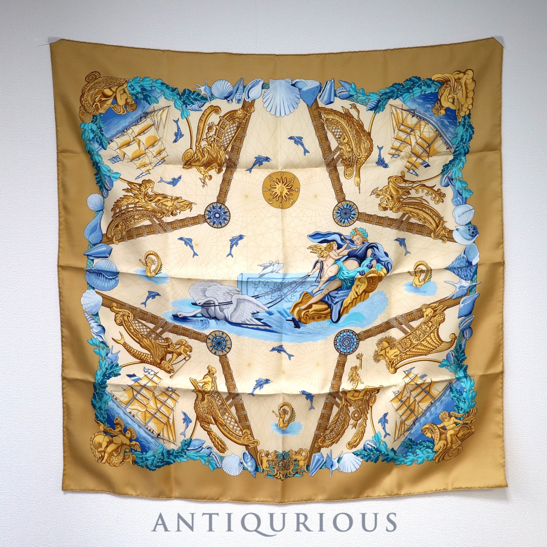 エルメス スカーフ カレ90 帆船 SILK100% 箱 カード | 東京銀座の