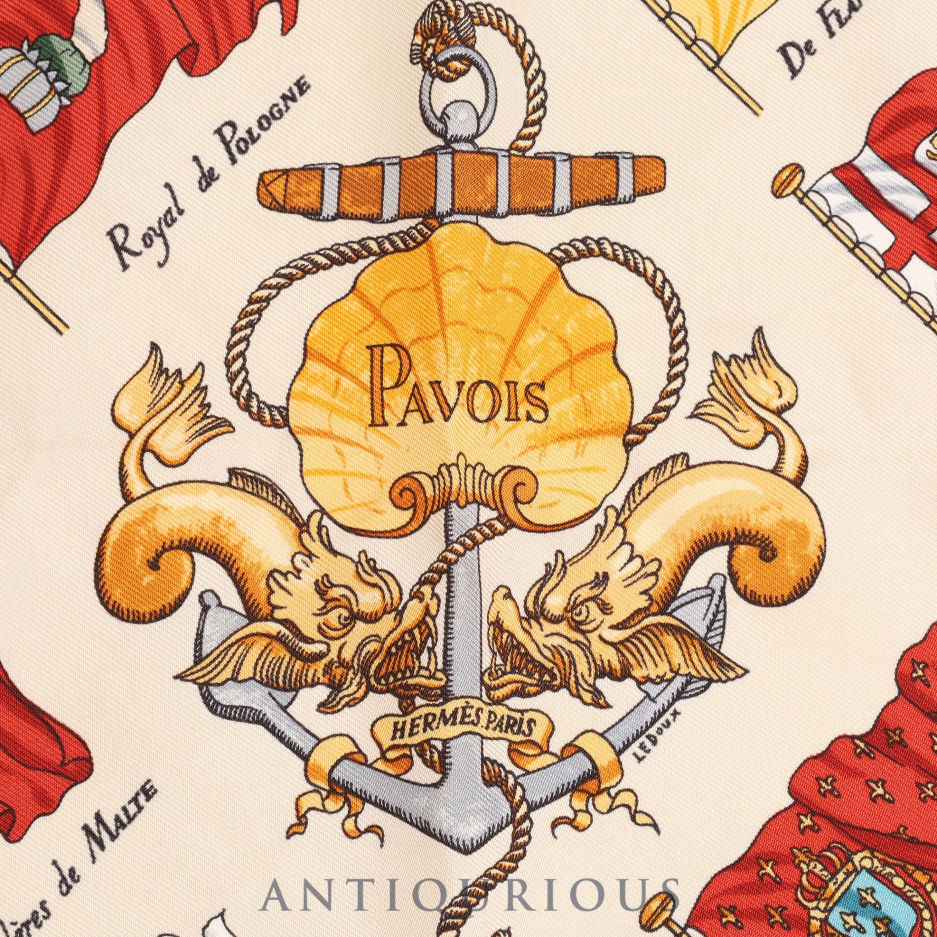 エルメス スカーフ カレ45 PAVOIS 船旗 SILK100% | 東京銀座の