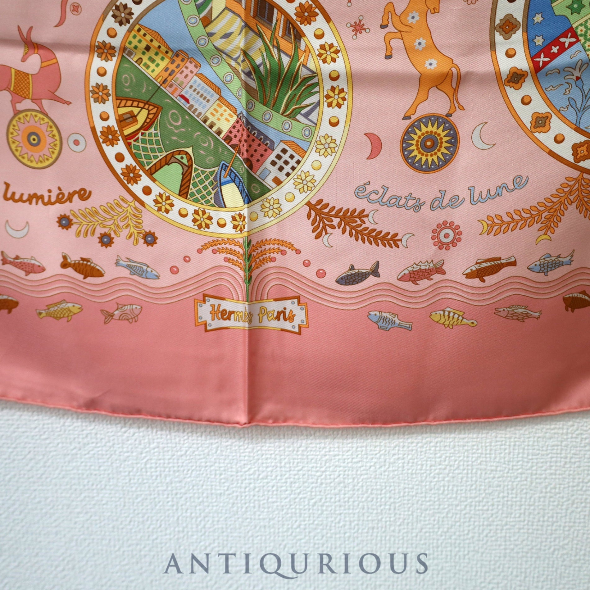 エルメス スカーフ カレ90 地中海の港町 SILK100% | 東京銀座の