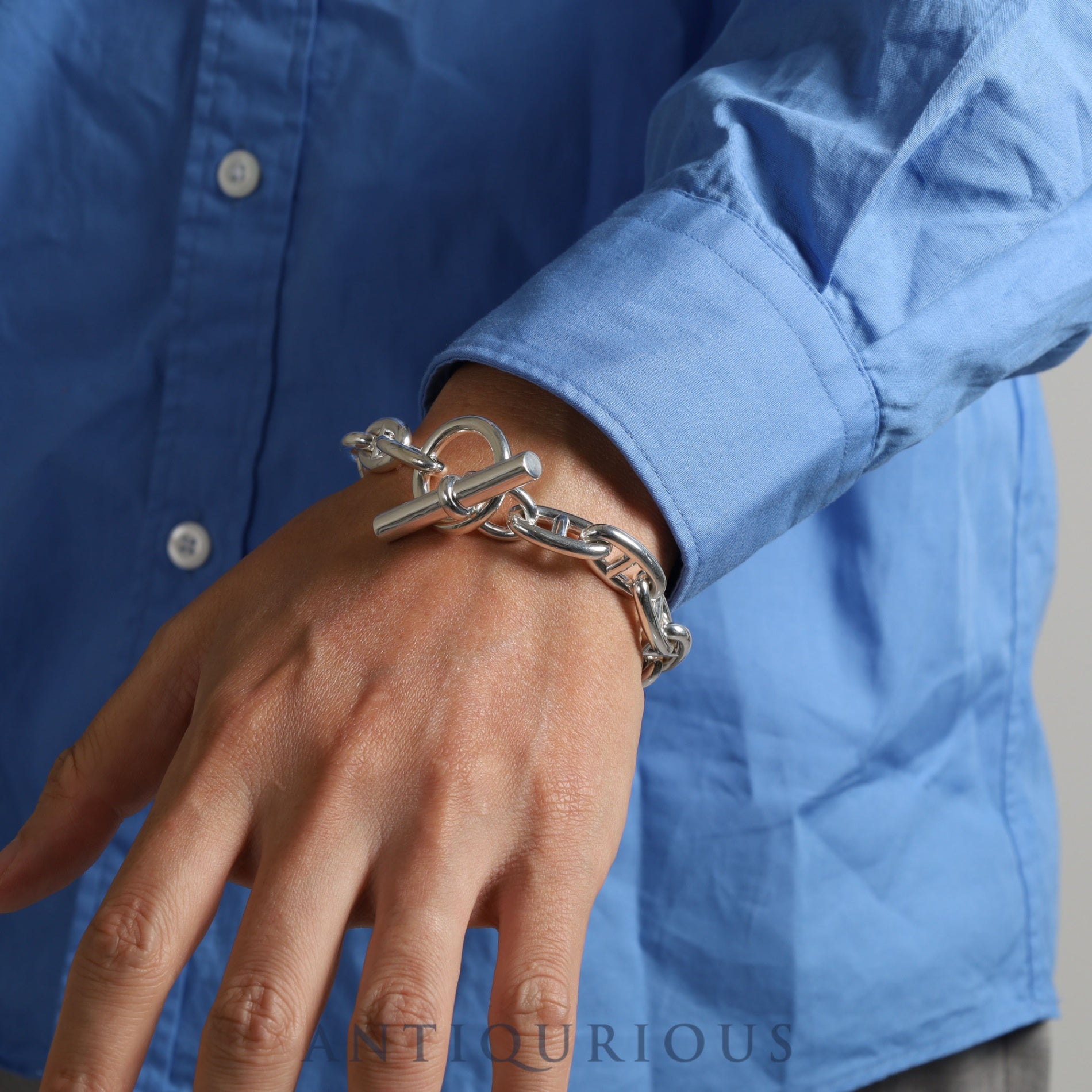 エルメス ブレスレット シェーヌダンクル GM 13コマ SV925 | 東京銀座