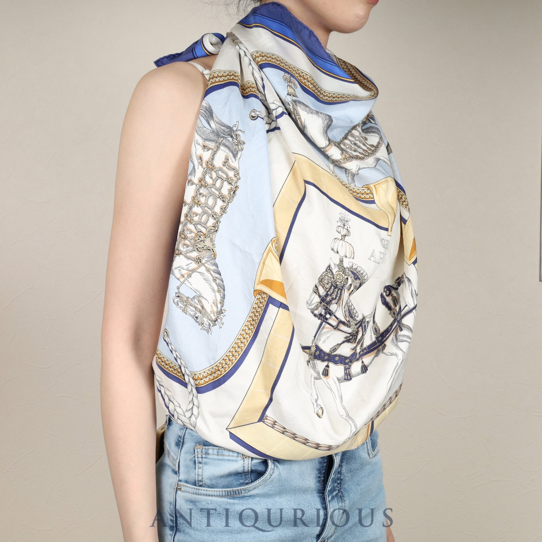 エルメス スカーフ カレ90 盛装の馬 SILK100% | 東京銀座の