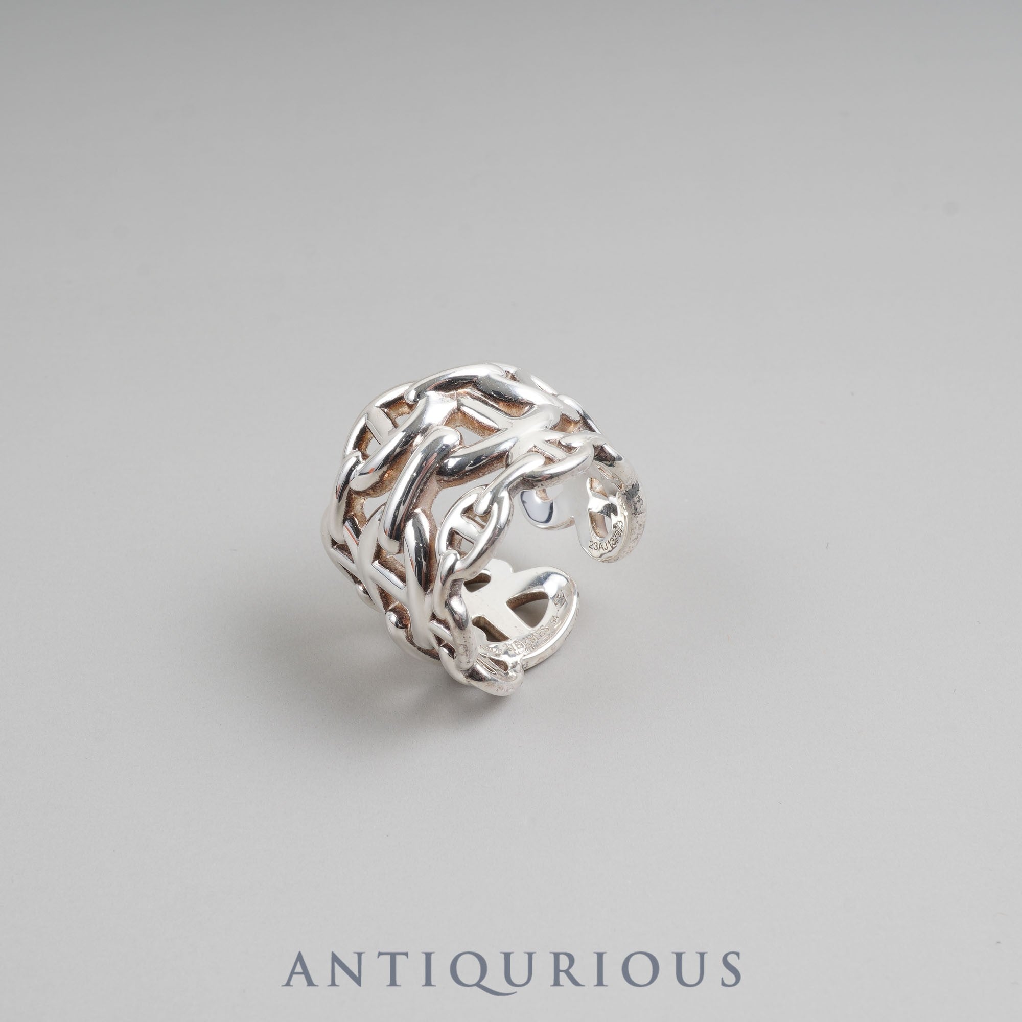 エルメス リング シェーヌダンクル アンシェネ GM #54 14号 SV925 箱