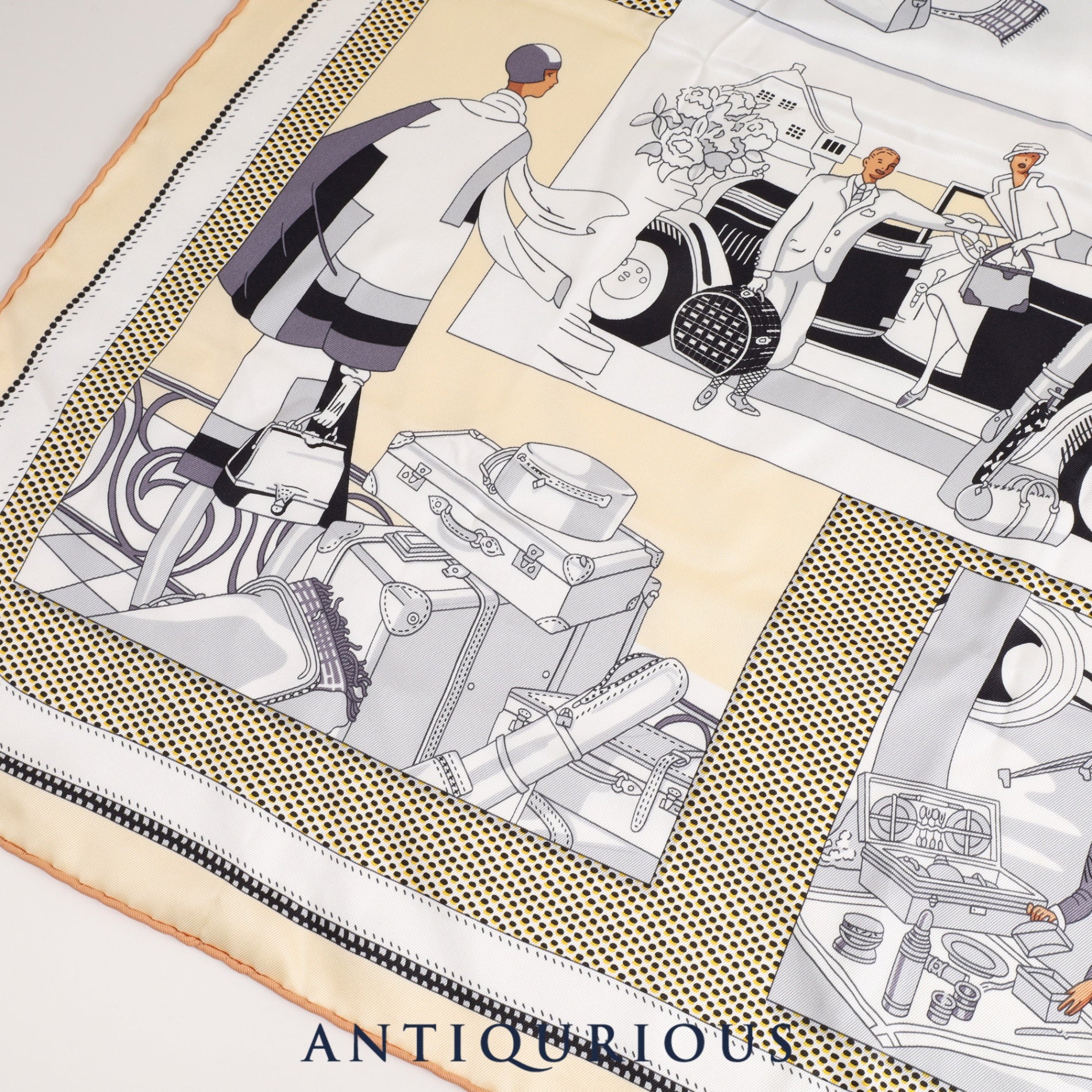 エルメス スカーフ カレ70 自動車の快適 SILK100% | 東京銀座の